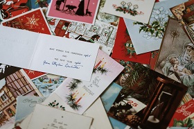 pile of assorted greeting cards
